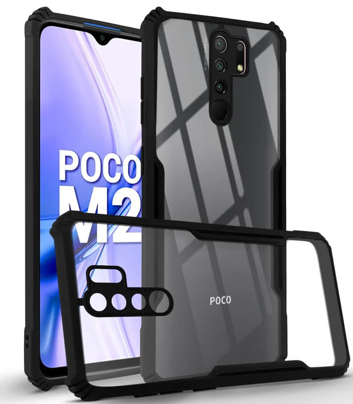 Poco M2/ M2 reloaded Back Cover (Silicone Border)