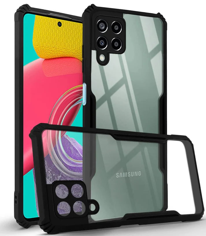 Samsung M53 5G Back Cover (Silicone Border)