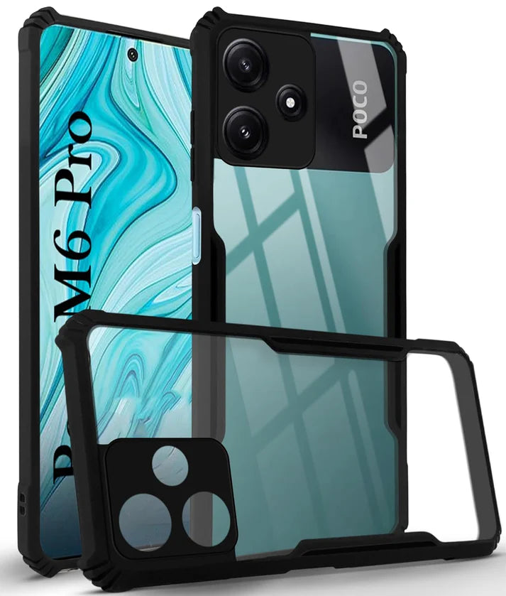 Poco M6 Pro 5G Back Cover (Silicone Border)