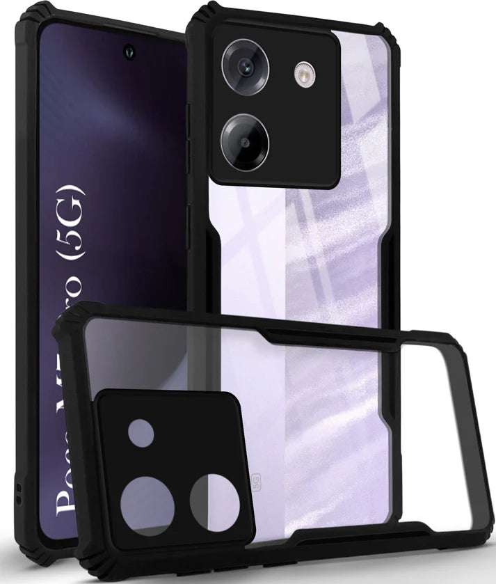 Poco M7 pro 5G Back Cover (Silicone Border)