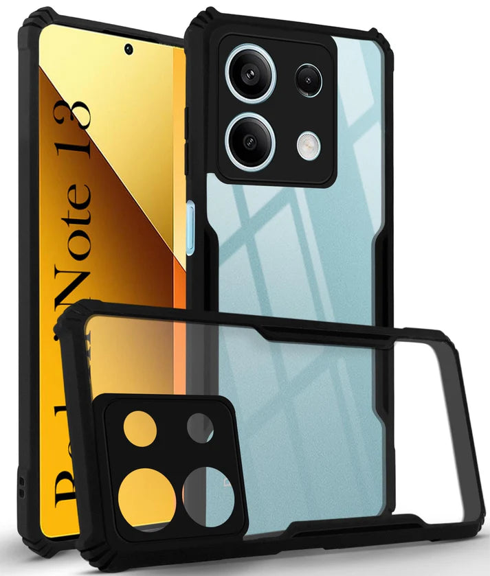 Redmi Note 13 Back Cover (Silicone Border)