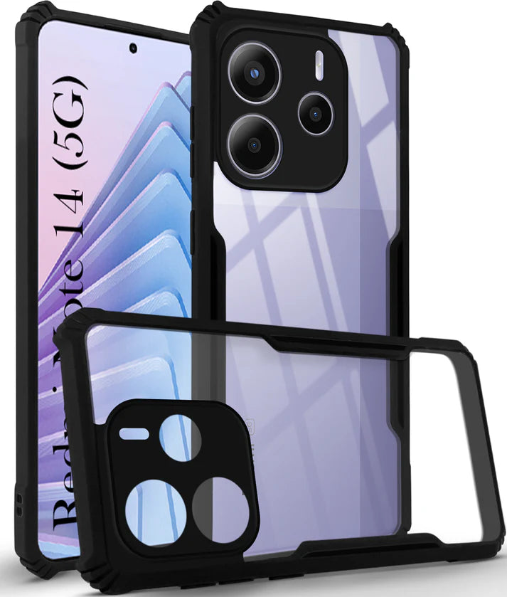 Redmi Note 14 5G Back Cover (Silicone Border)