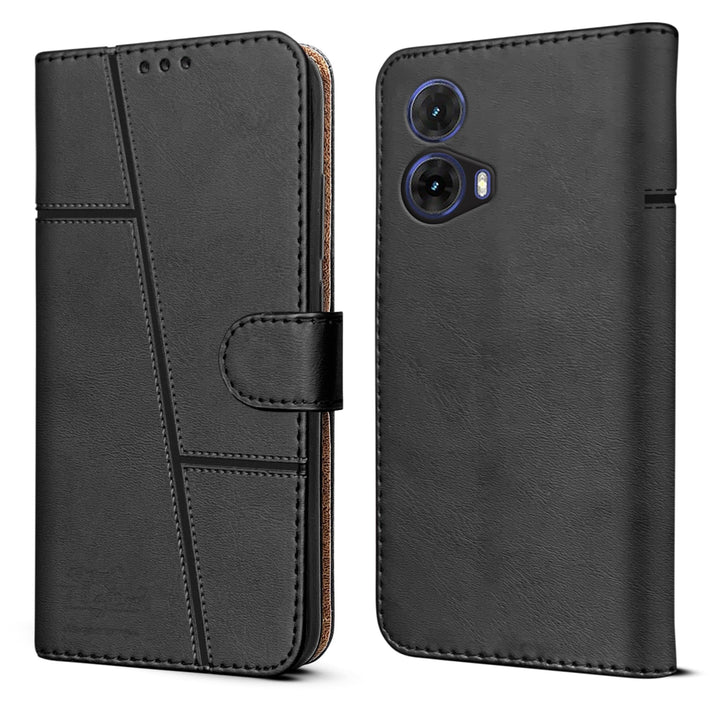 Leather Wallet Cover for Moto G85 5G