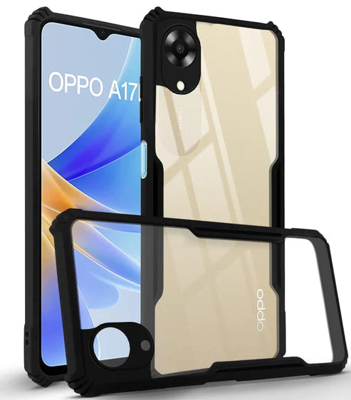 Oppo A17K Back Cover (Silicone Border)