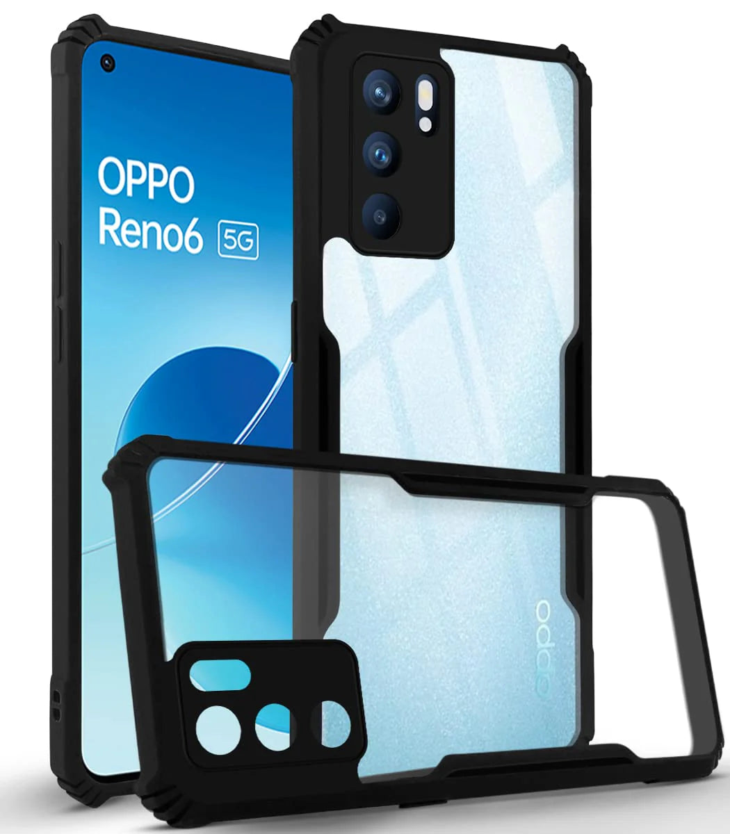 Oppo Reno6 5G Back Cover (Silicone Border)