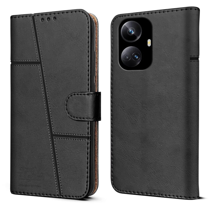 Leather Wallet Cover for Realme 10 Pro+ 5G