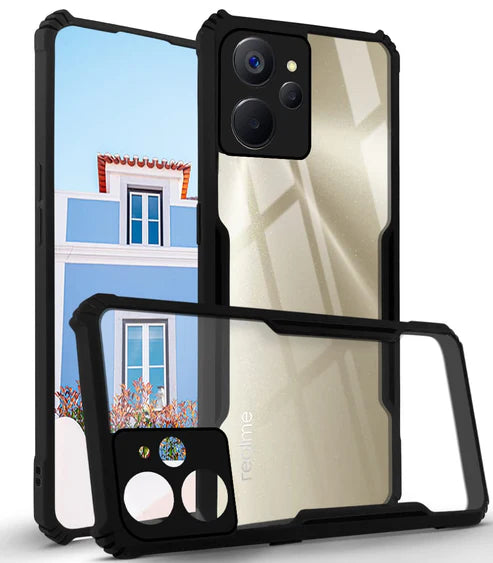 Realme 9 Pro Back Cover (Silicone Border)