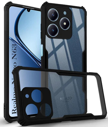 Realme Narzo N63 Back Cover (Silicone Border)