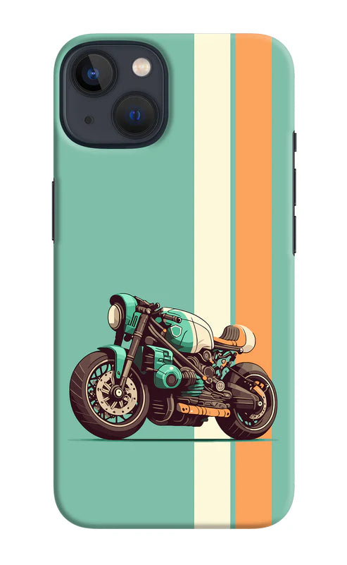 Striped Moto Drift Back Cover