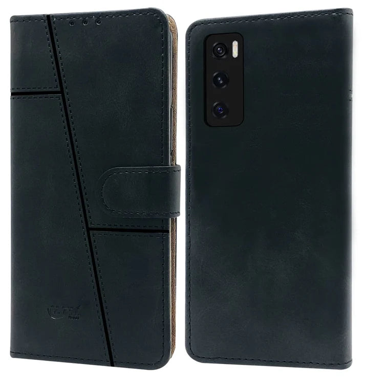 Leather Wallet Cover for Vivo V20 SE