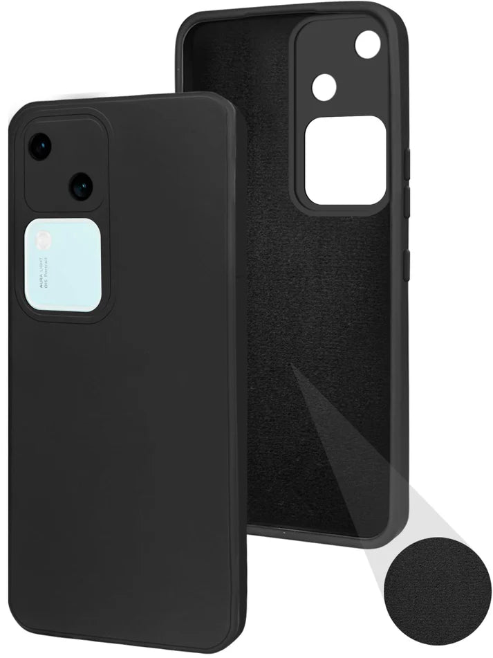 Matte Finish Silicone Cover For Vivo V30 5G