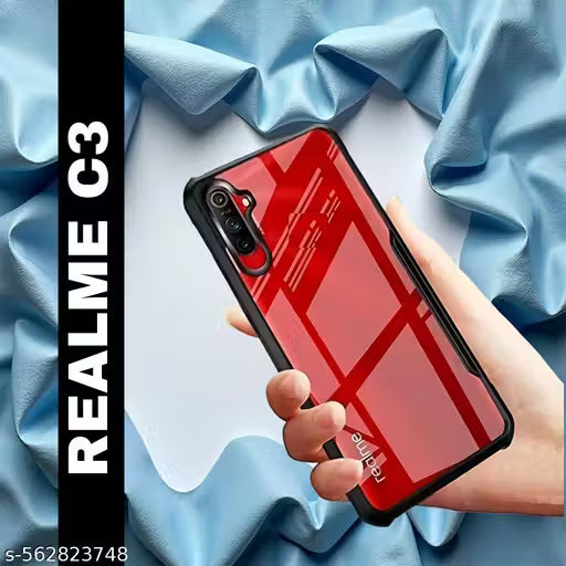 Realme C3 Back Cover (Silicone Border)