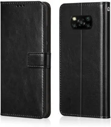 Leather Wallet Cover for Poco X3 / X3 Pro