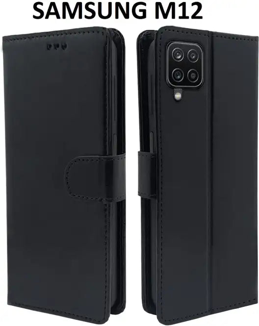 Leather Wallet Cover for Samsung M12