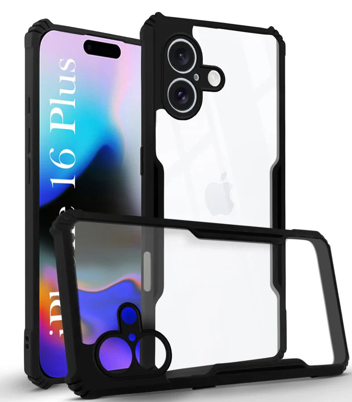 Apple iphone 16 plus Back Cover (Silicone Border)