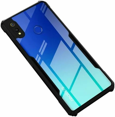 Realme 3 Back Cover (Silicone Border)