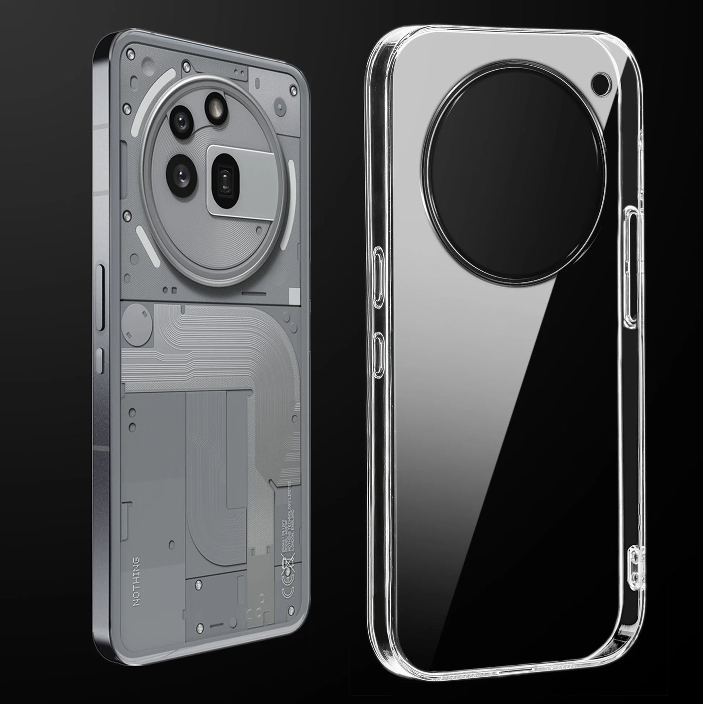 Nothing Phone (3a) pro ( Lifetime Anti-Yellow Clear Back Cover)