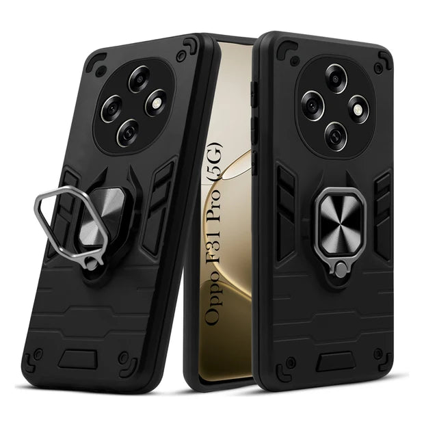 For Oppo F31 Pro Back Cover Case Hybrid Armor |Ring Holder Kickstand