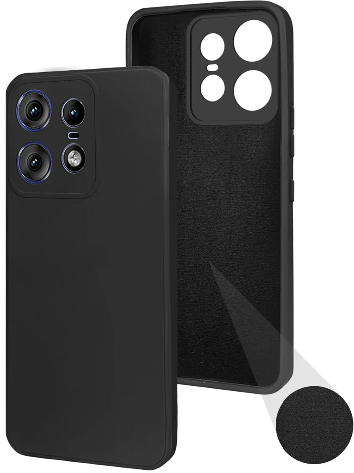 Motorola Moto Edge 50 Pro ( Black Silicone Cover)