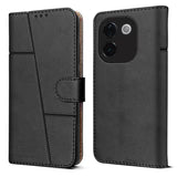 Vivo T3 Pro 5G Flip Case Cover ( Black )