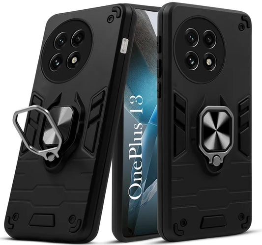For OnePlus 13 Back Cover Case Hybrid Armor |Ring Holder Kickstand