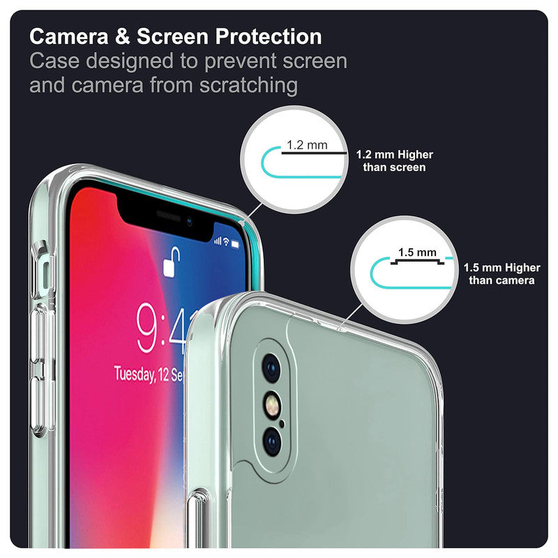 Crystal Clear Transparent Back Cover Case for Apple iPhone X