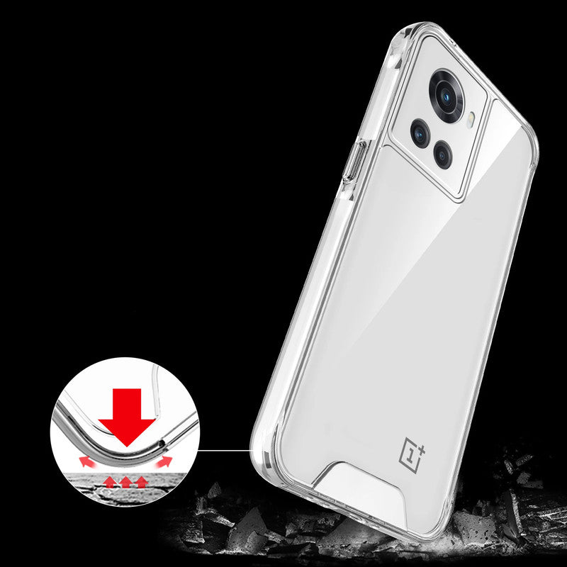 Crystal Clear Transparent Back Cover Case for OnePlus 10R 5G