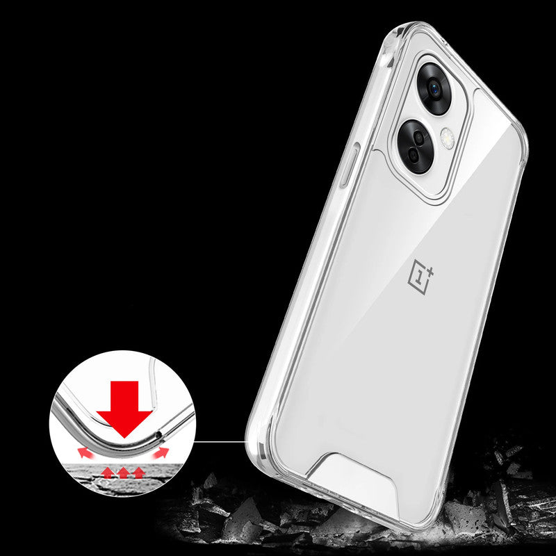 Crystal Clear Transparent Back Cover Case for OnePlus Nord CE 3 Lite 5G