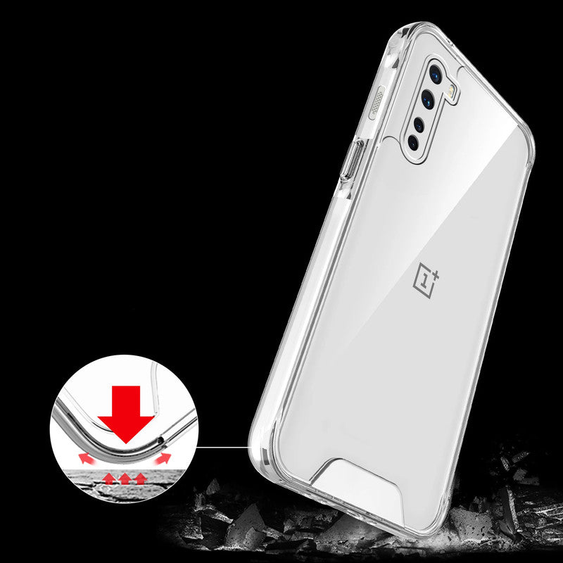 Crystal Clear Transparent Back Cover Case for Oneplus Nord