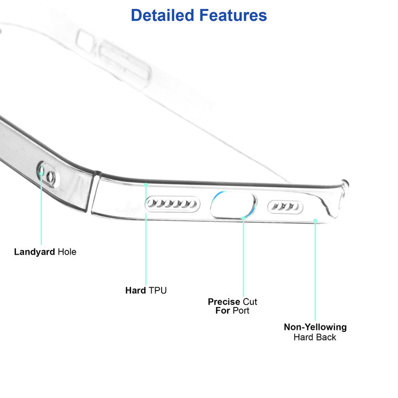 Crystal Clear Hard Back Anti-Yellowing With Camera Protection Phone Case For Apple iPhone SE