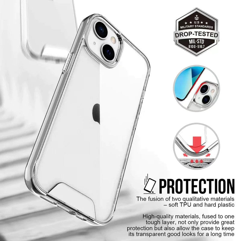 Crystal Clear Transparent Back Cover Case for Apple iPhone 13 Mini