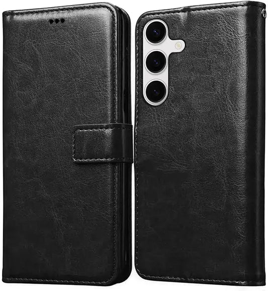 Leather Wallet Cover for Samsung S24 Plus