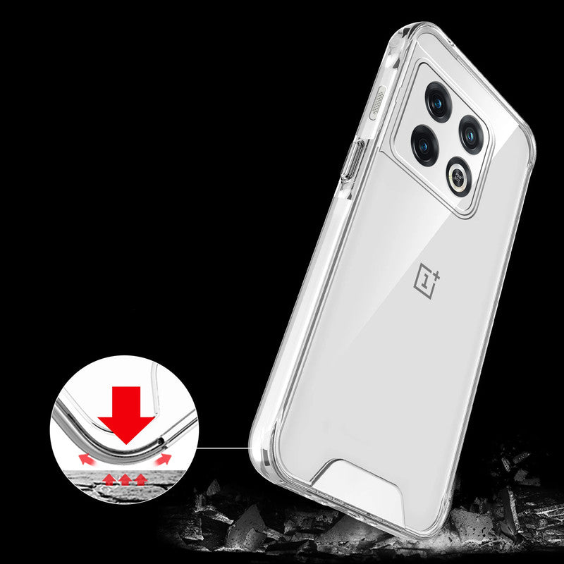 Crystal Clear Transparent Back Cover Case for OnePlus 10 Pro 5G