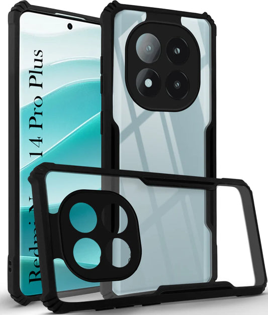 Redmi Note 14 Pro Plus (5G) Back Cover (Black Bumper)