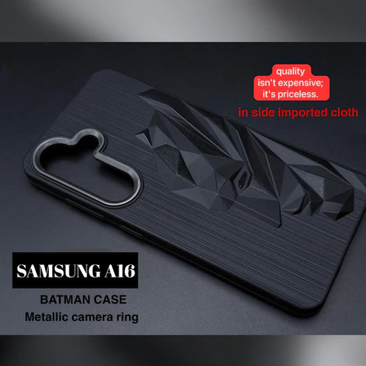 Superhero Engraved logo silicon Cover for Samsung A16