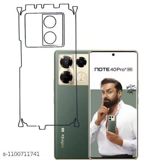 Infinix Note 40 Pro plus 5g Back Screen Guard For Matte Finish, Smooth Touch, Unbreakable Membrane