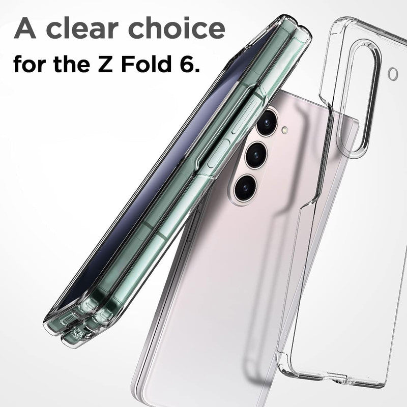 Crystal Clear Transparent Back Cover for Samsung Z Fold 6