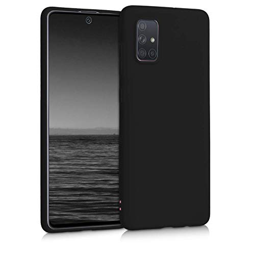 Samsung A71 (Black Silicone Cover)