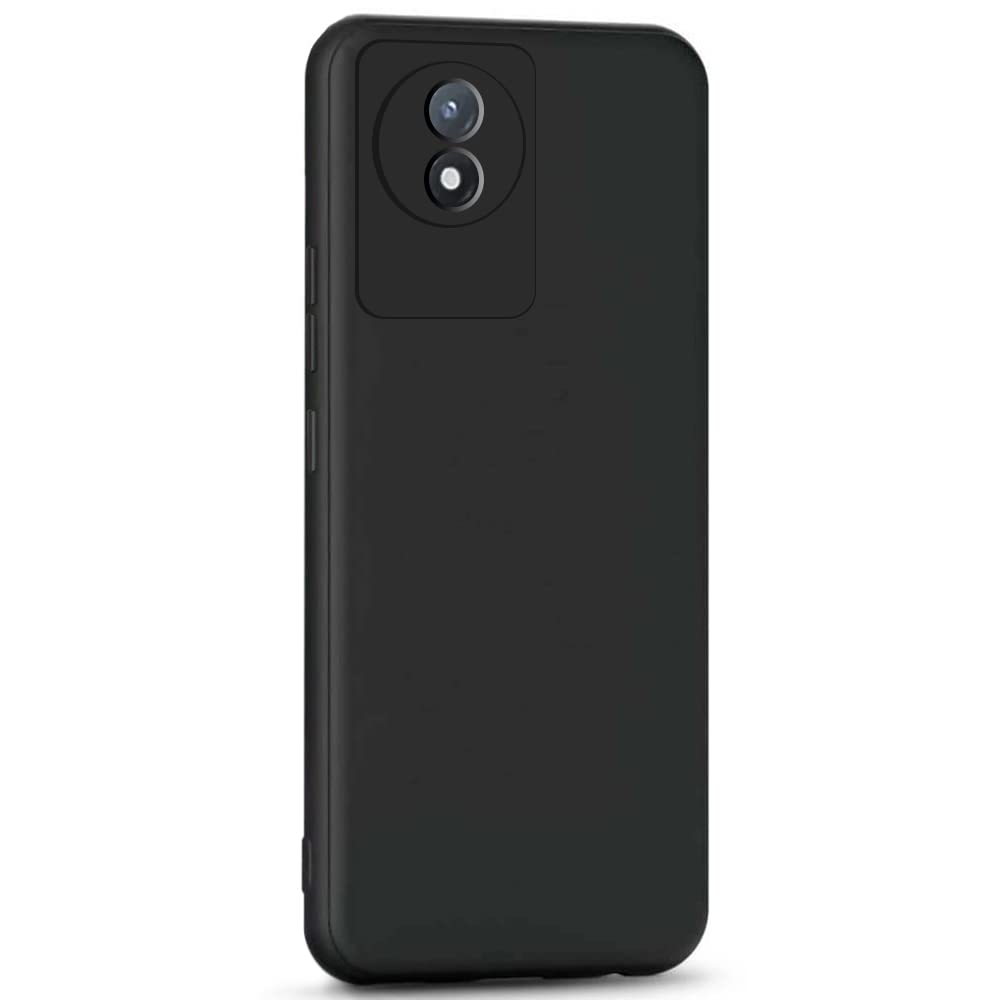 Vivo Y02/Y02T ( Black Silicone Cover)