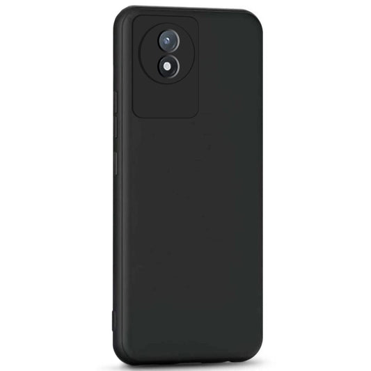 Vivo Y02/Y02T ( Black Silicone Cover)