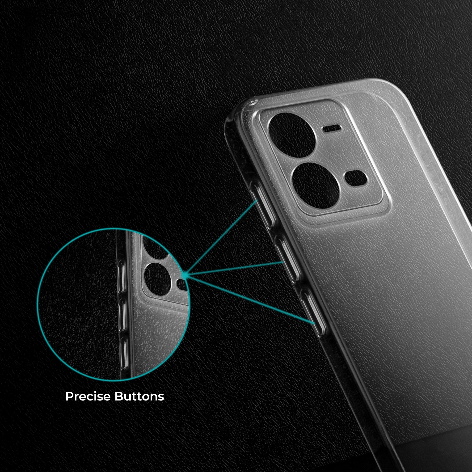 Crystal Clear Hard Back Anti-Yellowing Phone Case For Vivo V25e 5G