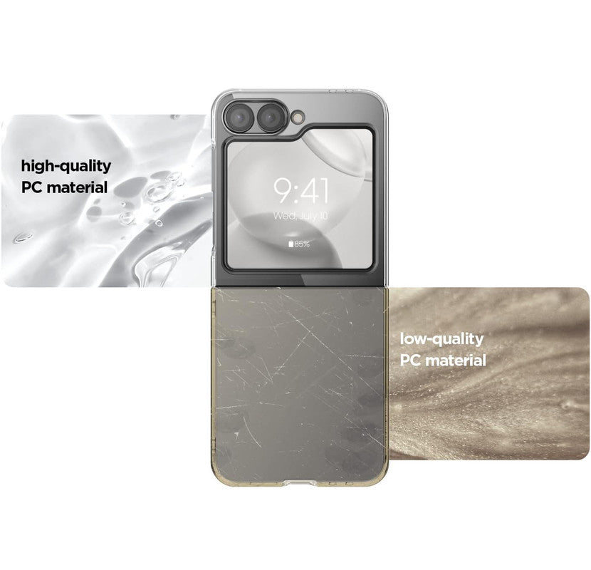 Crystal Clear Transparent Back Cover for Samsung Flip 6