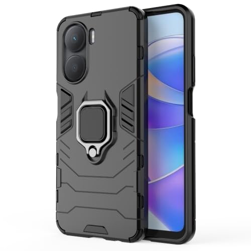 For Poco X7 Pro Back Cover Case Hybrid Armor |Ring Holder Kickstand