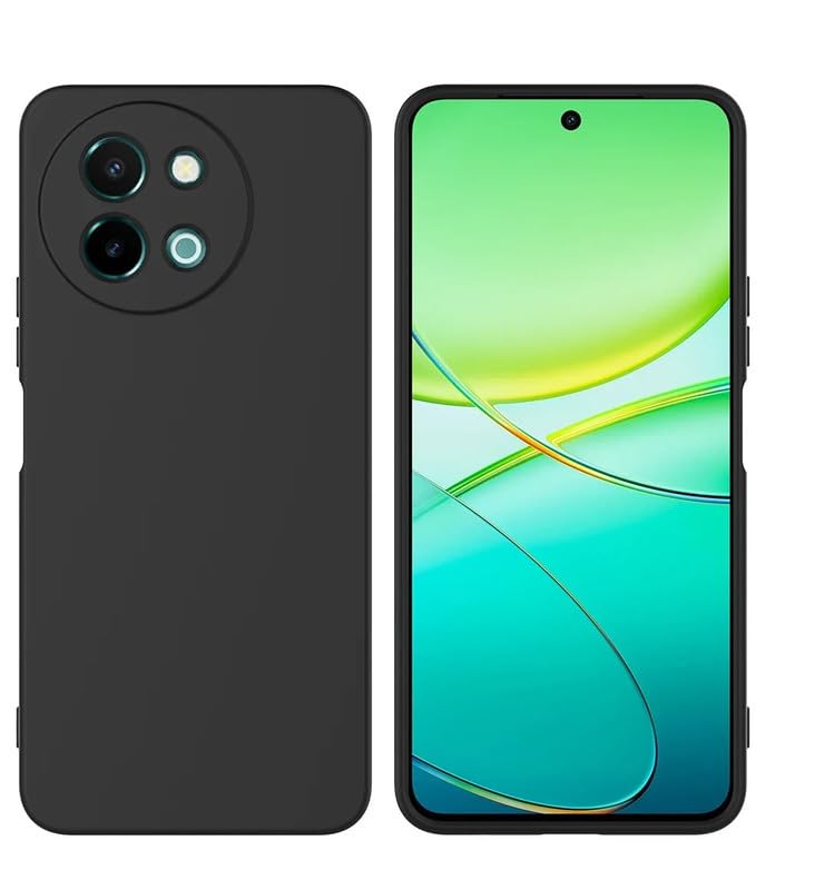 Vivo Y58 5G/ Y38 5G ( Black Silicone Cover)