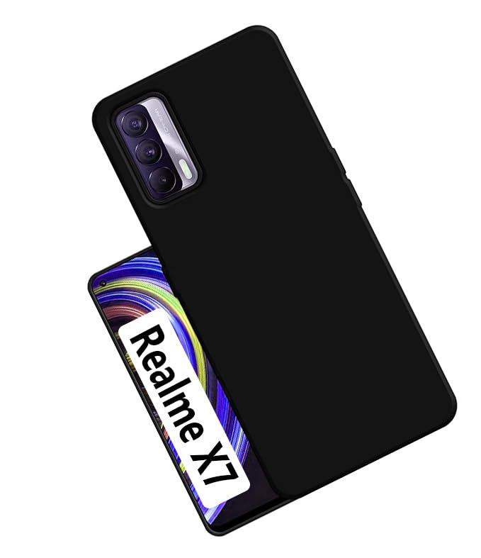 Realme X7 ( Black Silicone Cover)