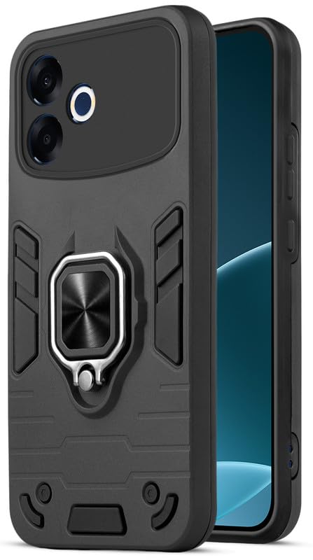 For Oppo F33 Pro Back Cover Case Hybrid Armor |Ring Holder Kickstand