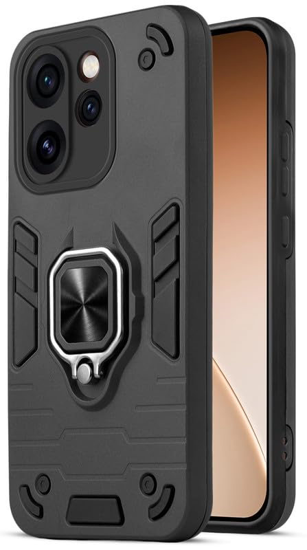 For Oppo Reno 15 Pro Mini Back Cover Case Hybrid Armor |Ring Holder Kickstand