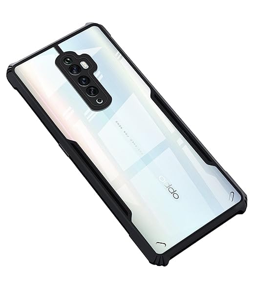 Oppo Reno 2 Back Cover (Black Bumper)