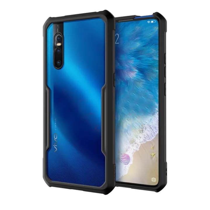 Vivo V15 Pro Back Cover (Black Bumper)