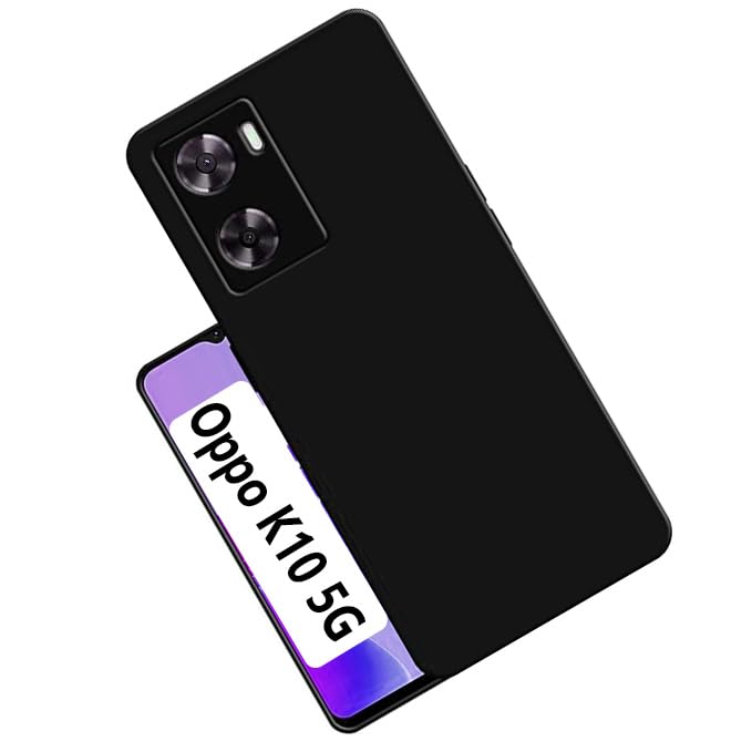 Oppo K10 5G( Black Silicone Cover)
